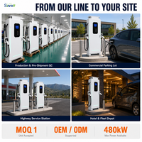 Chargeur EV DC multi-protocoles 240 kW, 2 pistolets, écran tactile 7 pouces, éclairage LED, GBT CCS2, RFID intelligent, chargeur rapide EV intérieur/extérieur