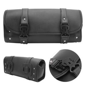 Bolsa de Almacenamiento de Herramientas de Cuero PU, Organizador Delantero y Trasero, Alforja Universal para Motocicleta - Product Image 2