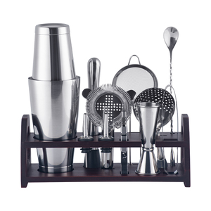 Juego de Coctelera de Acero para Barman, Juego de Coctelera con Soporte - Product Image 3