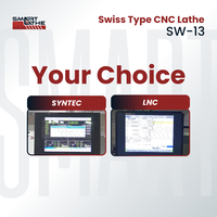 Torno CNC Suizo con Sistema de Control LNC para una Programación Fácil y Estable