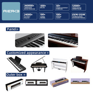 AIERKE P853 Piano Electrónico Ligero de 88 Teclas, Piano Digital Iluminado con 128 <span class=keywords><strong>Ritmos</strong></span> y 20 <span class=keywords><strong>Canciones</strong></span> de Demostración para Estudiantes y Principiantes - Product Image 2