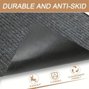 ALLIFEMATS Paillasson d'intérieur moderne Paillasson avant et arrière avec support en caoutchouc lavable - Product Image 2