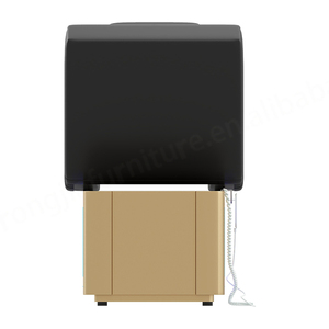 Base de almacenamiento de acero inoxidable dorado de lujo, cama de Spa Facial de cuero amarillo, mesa de masaje eléctrica moderna de 2 motores con iluminación - Product Image 6