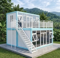 PTH Villa de luxe modulaire en acier léger préfabriquée, certifiée CE, au design contemporain