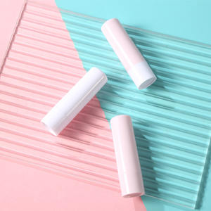 Populaire 4.5g Rose Baume À Lèvres Conteneur Blanc Ovale Baume À Lèvres Tubes Cosmétique Rouge À Lèvres Emballage - Product Image 3