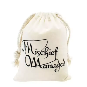 Sac en coton biologique écologique personnalisable avec logo, cordon de serrage et sac anti-poussière pour emballage de détail, pochettes en toile en gros - Product Image 4