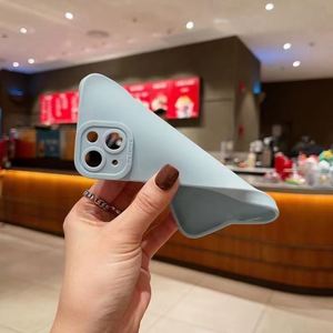 Funda de Silicona Líquida Cuadrada Color Macaron para <span class=keywords><strong>iPhone</strong></span> 14 13 12 Pro Max, Protector de Lente de Cámara, Resistente a Impactos, TPU Suave - Product Image 5