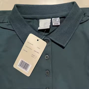 ग्रीष्मकालीन वर्कआउट के लिए कपास 100% बुना हुआ टी-शर्ट और ब्रिफ्स कोट बैग को स्ट्रिप्ड के साथ पोलो शर्ट के लिए सांस लेने योग्य - Product Image 5