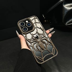 Funda de Teléfono de TPU Ligera, <span class=keywords><strong>Anti</strong></span>-Impactos, <span class=keywords><strong>Anti</strong></span>-Huellas Dactilares, con Diseño de Araña 3D Hueca de Lujo para Dispositivos 17 16 15 14 13 12 11 - Product Image 6