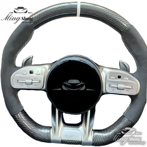 Volant en fibre de carbone très vendu pour Mercedes-Benz <span class=keywords><strong>AMG</strong></span> <span class=keywords><strong>W204</strong></span> W205 W167 W213 W222 W221 W215 W207 W212 G - Product Image 2