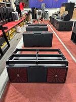 T.I Pro Audio Nouvelle Arrivée Enceinte de Scène Extérieure Puissante Double 12 Pouces 3 Voies Passive Line Array Boîtier en Contreplaqué de Bouleau 45Hz-20KHz