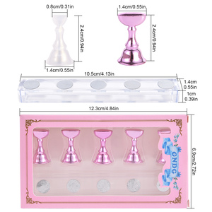 แท่นวางฝึกทำเล็บแม่เหล็ก KADS พร้อมฐานอะคริลิกแข็งแรง สำหรับโชว์ลายเล็บและอุปกรณ์ทำเล็บ สำหรับร้านทำเล็บและ DIY - Product Image 2