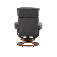 Fauteuil inclinable ergonomique en cuir PU de style moderne avec plateau