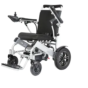 Fauteuil roulant électrique pliable, fauteuil roulant électrique léger du canada pliant, joli fauteuil roulant électrique 4X4 en aluminium frame-BZ-E03