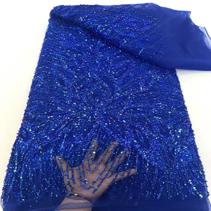 Tessuto ricamato a strati con perline bianche in pizzo con perline in tessuto ricamato abito da sposa <span class=keywords><strong>maglia</strong></span> - Product Image 2