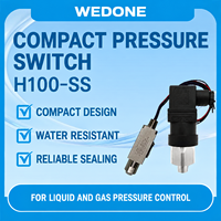 Pressostat mécanique compact WEDONE H100 SS à commande réglable pour pompe hydraulique, compresseur et équipement industriel