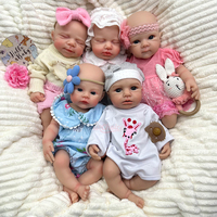 Poupées Bébé Reborn en Silicone Interactives pour Tout-Petits, 16 Pouces, Filles, avec Détails Réalistes et Veines, Cadeaux de Fêtes, Jouets