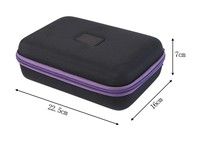Ensemble de jetons de poker de casino personnalisés de 500 pièces, boîte de rangement à fermeture éclair en EVA imperméable, durable, recyclable, légère, couleur et taille personnalisées