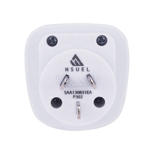HSUEL Adaptateur de voyage Prise SAA Approbation UK US vers Australie (AU) 10A Conducteur en cuivre 230V PC Socket UK Prise personnalisable - Product Image 6