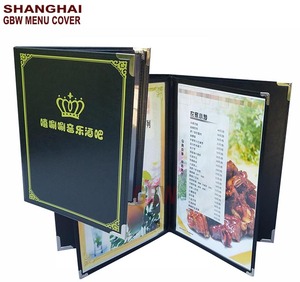 Giá Cả Cạnh Tranh Bán Buôn Chất Lượng Cao Menu, Khách Sạn Menu Cover, Thân Thiện Với Môi Trường Nhà Hàng Menu Covers - Product Image 2
