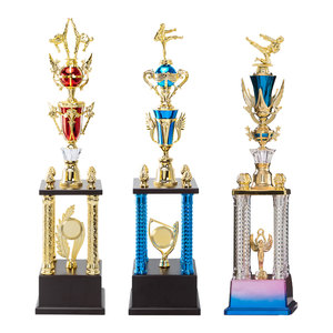 تصميم جديد التايكوندو فنون الدفاع عن النفس الكاراتيه الملاكمة الجوائز 2 طبقات الكأس البلاستيكية للمسابقات الرياضية الاحتفال حزب الحسنات - Product Image 1