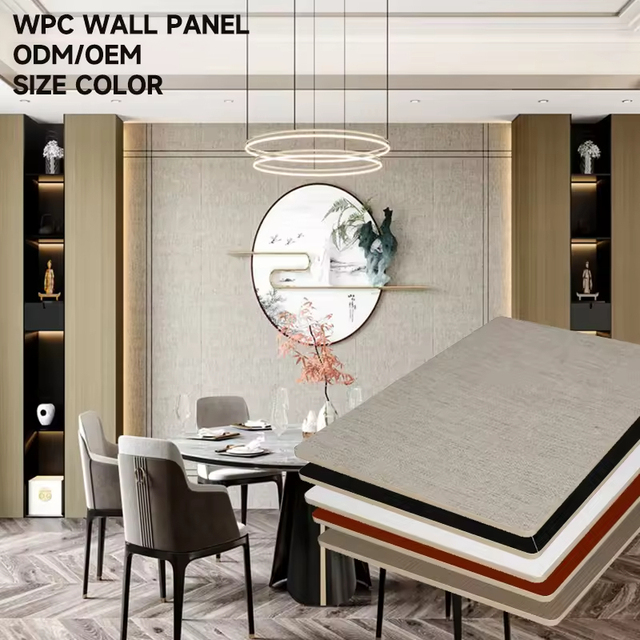 High Quality Waterproof WPC Wall Panel Wood Texture Interior Decorative Board Form Board for Home Gate