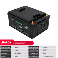 Baterai Lithium Iron Phosphate Bluetooth 3840Wh 25.6V 300Ah LiFePO4 Deep Cycle