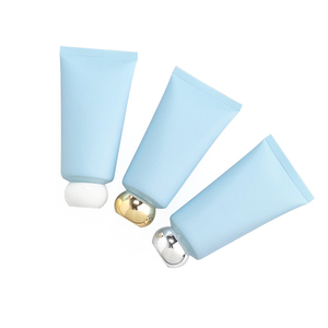 ขวดพลาสติกเคลือบสีฟ้าอ่อน50มล. 50ก. ครีมเครื่องสำอางครีมทำความสะอาดผิวหน้าโลชั่นบีบน้ำค้างแข็งขวดเปล่าหลอดเครื่องสำอาง - Product Image 3