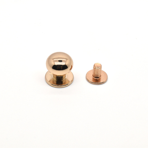 Parafusos de Cabeça Monk de Alta Qualidade, Rebites de Metal para Artesanato em Couro, Parafusos de Latão Sólido para Bolsas e Acessórios - Product Image 2