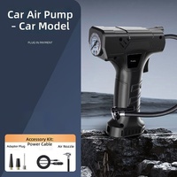 Compresseur d'air électrique portable sans fil rechargeable pour gonflage de pneus de voiture avec lumière LED
