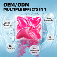 OEM ODM Konsentrat Parfum Laundry Pods Kelas Atas Sampel Gratis 8X Pembersih Mendalam Pelembut Pakaian Tanpa Limbah Untuk Seragam Sekolah Anak Pencuci Pakaian Katun