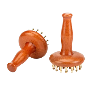 Professionale 29 denti in ottone solido meridiano spazzola strumento di massaggio per la testa meridiana terapia & assistenza sanitaria - Product Image 3