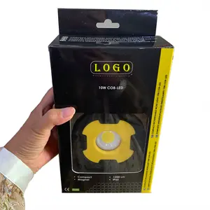 Lampu kerja COB Led 1200LM, lampu kerja magnetis berdiri, antiair dapat diisi ulang