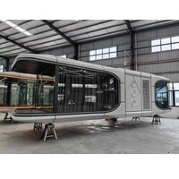 X7 moderne mode luxe design camping capsule maison préfabriquée capsule maison avec système intelligent vaisseau spatial