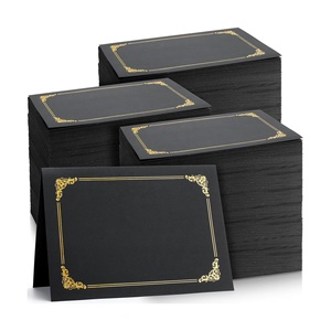 Certificato di protezione <span class=keywords><strong>foto</strong></span> all'ingrosso nero di grandi <span class=keywords><strong>dimensioni</strong></span> cartolina da visita con cartolina d'auguri busta di laurea - Product Image 1
