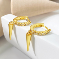 Foxi Venta directa de fábrica Charm Hoop Pendientes Mujeres Accesorios Pendientes Moda Helix Piercing Joyería