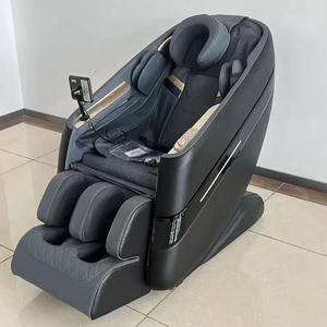 Poltrona Massaggiante Elettrica a Gravità Zero per Tutto il Corpo, Lussuosa 4D <span class=keywords><strong>Deluxe</strong></span> in Vera Pelle con Vibrazione e Riscaldamento Shiatsu 2024 - Product Image 4