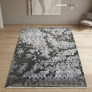 Alfombras de Lana Anudadas a Mano de Lujo, Alfombras Orientales Tradicionales Modernas Abstractas con Acabado Desgastado y Pelo Corto - Product Image 3