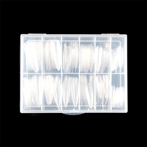Stiletto recto para salón, Stiletto acrílico Artificial afilado, tipo francés, larga prensa falsa en puntas <span class=keywords><strong>de</strong></span> <span class=keywords><strong>uñas</strong></span> <span class=keywords><strong>de</strong></span> Gel, 4XL, No C - Product Image 6