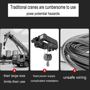 Ascendedor Eléctrico Portátil JIN YANG HU 2026 para <span class=keywords><strong>Trabajos</strong></span> <span class=keywords><strong>A</strong></span>éreos en Altura, Capacidad 200/300 kg - Product Image 3