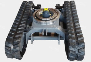 Customized 1ton 2ton 3ton 4ton 5ton <strong>Rubber</strong> Crawler <strong>Track</strong> Undercarriage for Mini Excavator Loader With Rotary Joint - Product Image 2