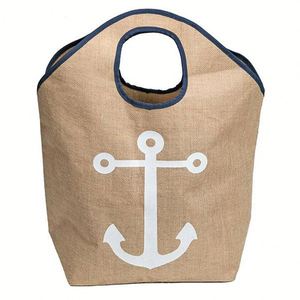 Sac fourre-tout en jute personnalisé, imprimé, imperméable, pour les voyages d'été, design OEM, vente en gros - Product Image 4