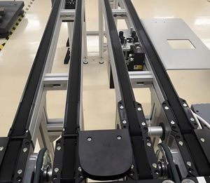 New Toshine Adjustable Double Timing Belt Conveyor for Automobile Photovoltaic Panel Durable Stainless Steel 1 Year Warranty - Product Image 1