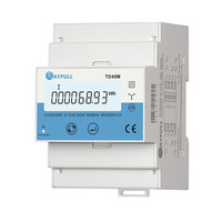 Medidor de Energía Solar Rayfull TD40M Trifásico de 100A con Conexión Directa RS485 Modbus para Sistema de Pago, Submedidor, Medidor Inteligente