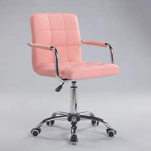 Chaise d'ordinateur pour la maison, chaise de bureau compacte, chaise pivotante réglable avec dossier, chaise pour personnel, tabouret court réglable - Product Image 3