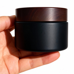 Großhandel 1oz 2oz 100ml Luxus-Glas Individuell Gestaltete Mattierte Klare Gläser mit Silberdeckeln für Hautpflege-Creme-Behälter - Product Image 4