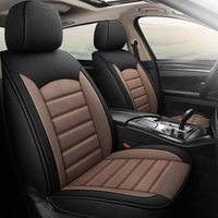 Housses de sièges de voiture en Faux cuir, couvre-siège en tissu, pour véhicule automobile, coussin pour voitures, SUV, accessoire universel pour camion, 1 paire