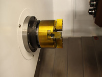 Tour à TCK46D-8 et fraiseuse Tour de puissance hydraulique 4 + 4 Power Head8 Station CNC Moteur unique fourni GSK