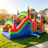 Trampoline gonflable pour enfants, château gonflable amusant, parcours d'obstacles, matériau PVC de qualité commerciale, portable, extérieur, personnalisable, en vente
