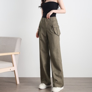 <span class=keywords><strong>Pantaloni</strong></span> Cargo Vintage <span class=keywords><strong>con</strong></span> Logo personalizzato a molla <span class=keywords><strong>con</strong></span> stampa solida e Vintage da <span class=keywords><strong>donna</strong></span> <span class=keywords><strong>pantaloni</strong></span> larghi in tessuto spesso <span class=keywords><strong>pantaloni</strong></span> Cargo - Product Image 4